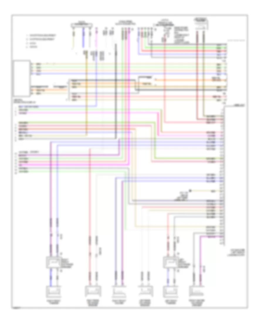 Navigation Wiring Diagram, withHifi Radio & Active Sound Design (5 из 5) для BMW 428i 2014