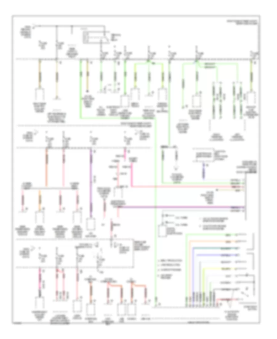 Электросхема блока предохранителей и реле (6 из 6) для BMW 535i 2013