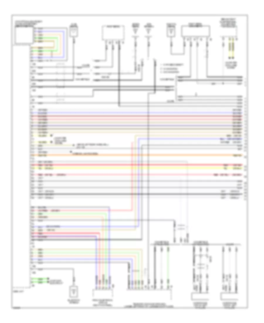 Navigation Wiring Diagram, without Hifi Radio & Active Sound Design (1 из 4) для BMW 435i xDrive 2014