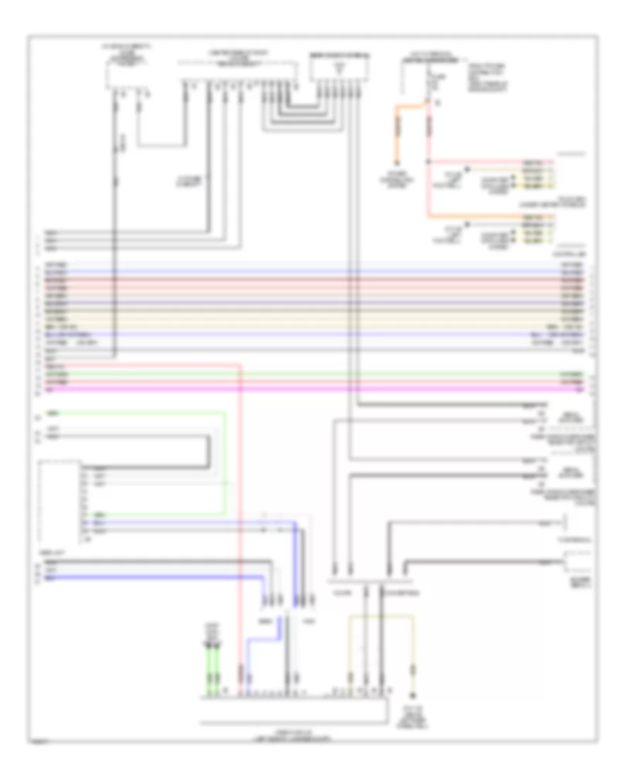 Navigation Wiring Diagram, without Hifi Radio & Active Sound Design (3 из 4) для BMW 435i xDrive 2014