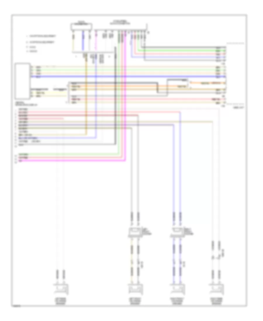 Navigation Wiring Diagram, without Hifi Radio & Active Sound Design (4 из 4) для BMW 435i xDrive 2014