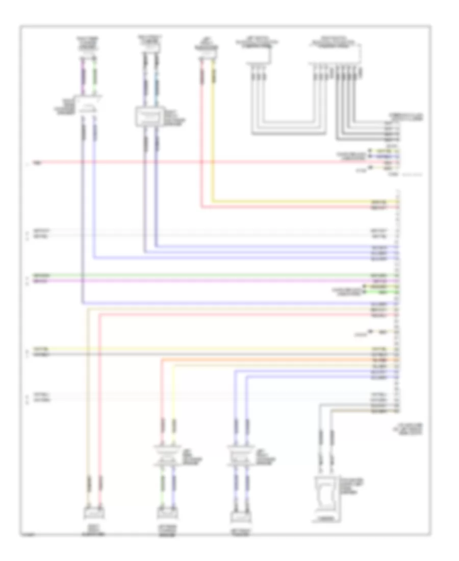 Navigation Wiring Diagram, withCIC & HIFI Радио (2 из 2) для BMW X6 50i 2009