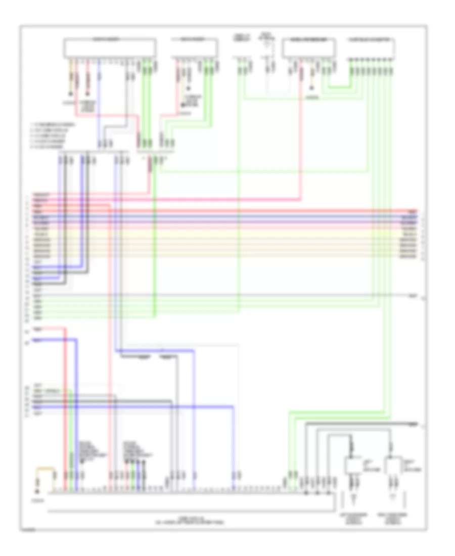 Navigation Wiring Diagram, without CIC & withВысококачественное Радио (2 из 3) для BMW X6 50i 2009