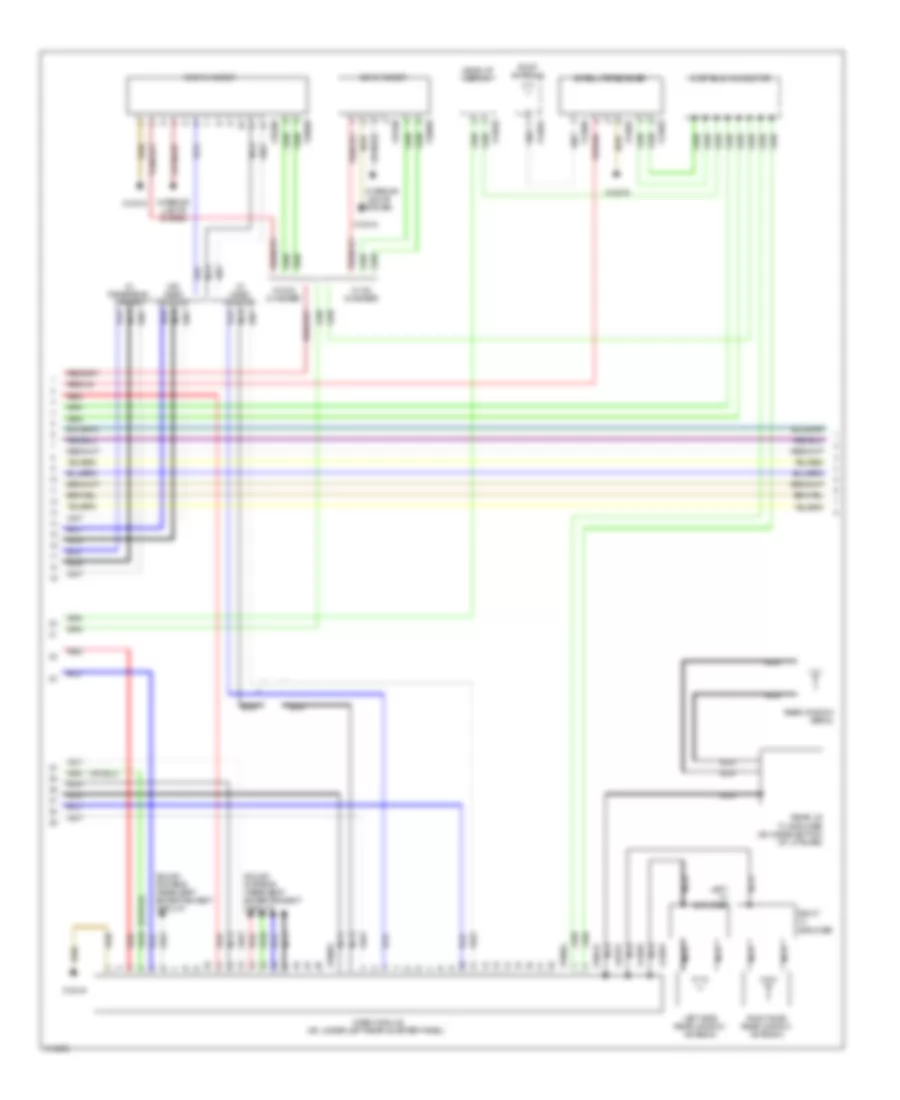 Radio Wiring Diagram, withCCC & M-ASK (2 из 3) для BMW X6 50i 2009