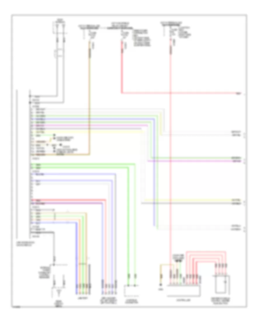 Radio Wiring Diagram, withCIC & HIFI Радио (1 из 2) для BMW X6 50i 2009