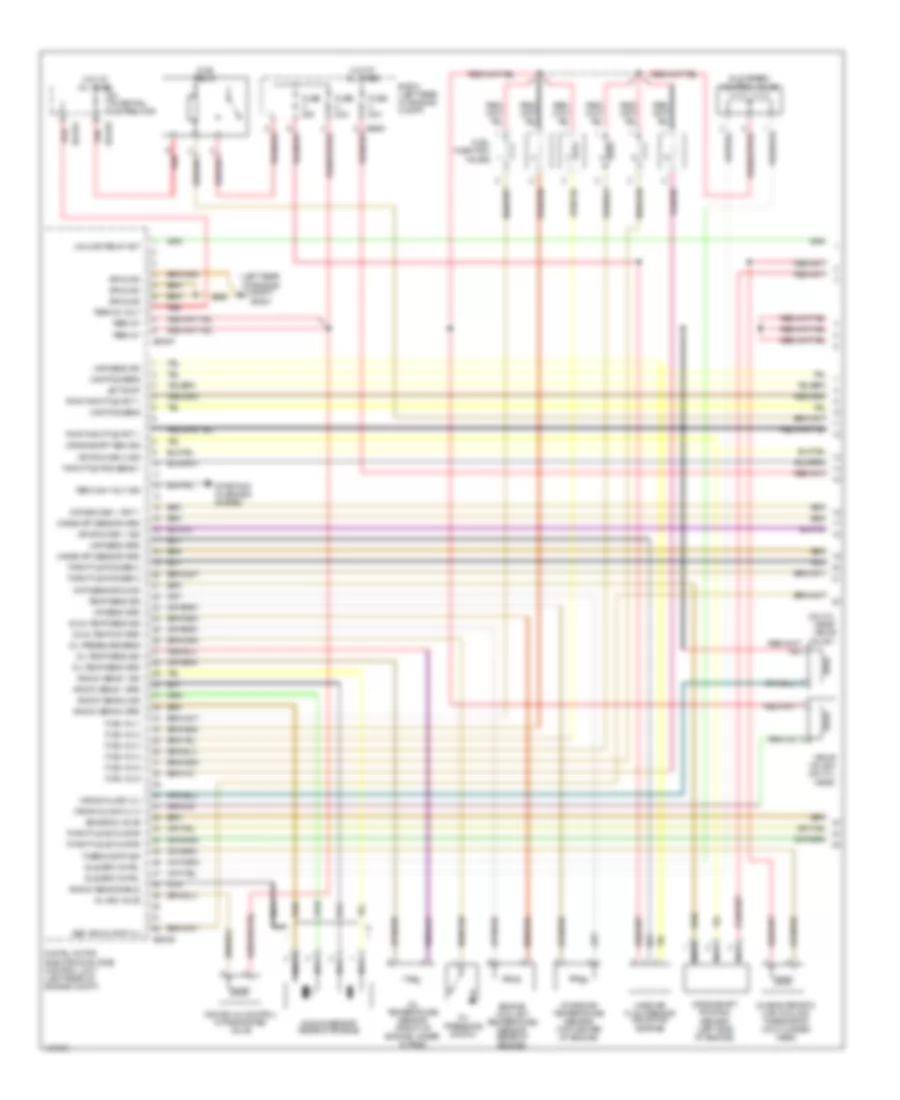 2.5L, Электросхема системы управления двигателем (1 из 3) для BMW 323i 2000