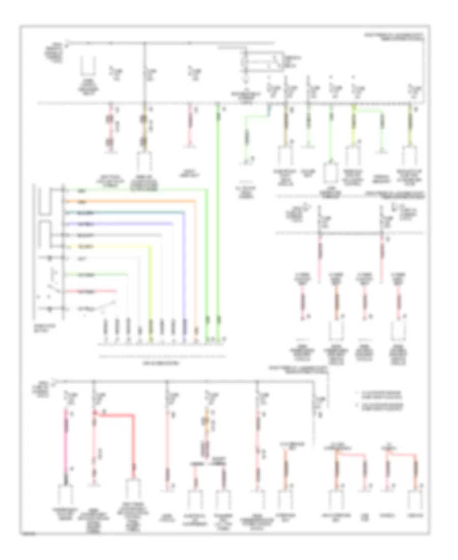 Электросхема блока предохранителей и реле (8 из 8) для BMW 740Li 2012