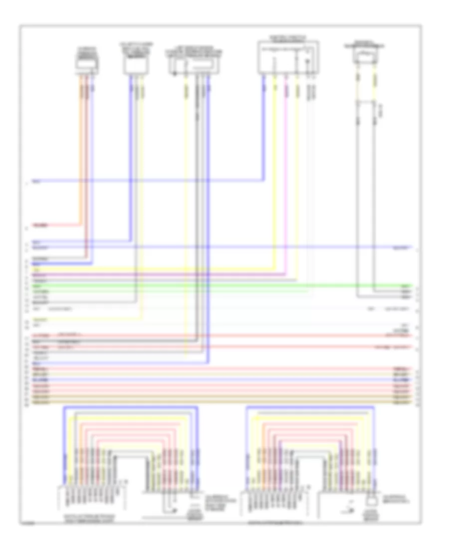 4.4L звукопровод, Электросхема системы управления двигателем (7 из 11) для BMW 550xi 2013