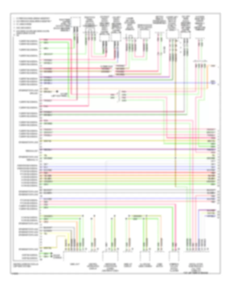 Электросхема линии передачи данных CAN (1 из 4) для BMW 640i 2013