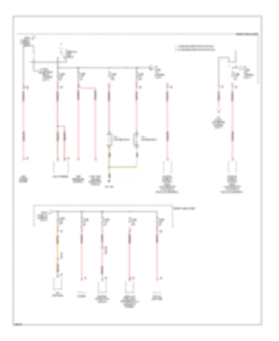 Электросхема блока предохранителей и реле (6 из 7) для BMW X3 28i 2011