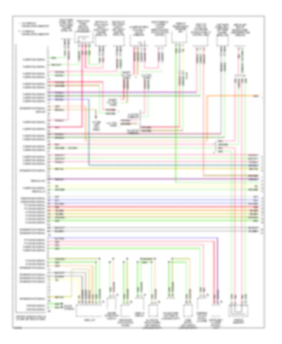 Электросхема линии передачи данных CAN (1 из 3) для BMW 750Lxi 2012