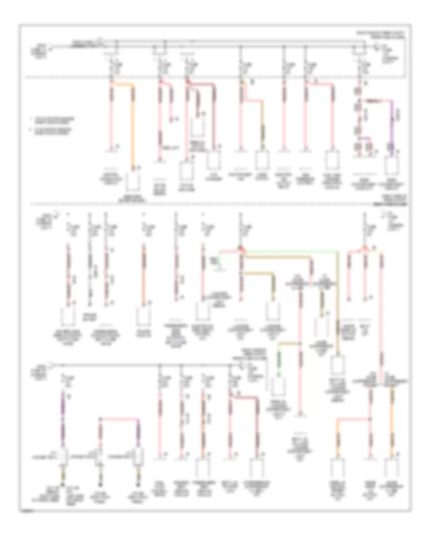 Электросхема блока предохранителей и реле (6 из 7) для BMW 550i GT 2014