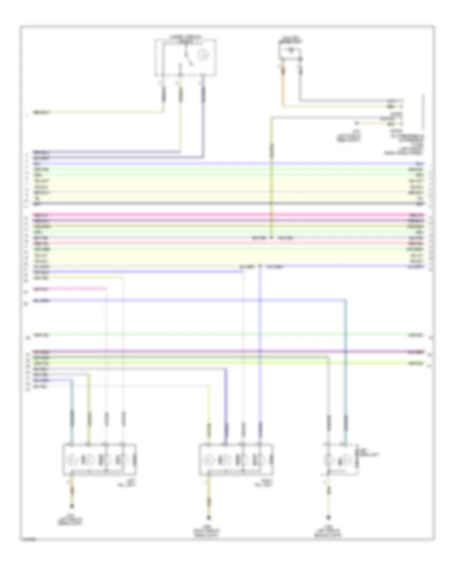 Электросхема розетки подключения прицепа и внешнего освещения (2 из 3) для BMW 335d 2010