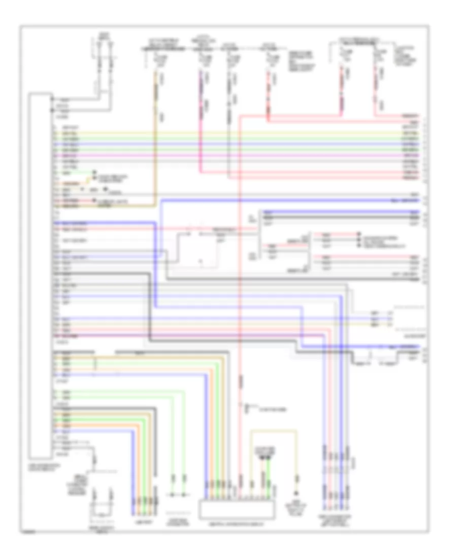 Navigation Wiring Diagram, withCIC & HIFI Радио (1 из 3) для BMW X5 35d 2011