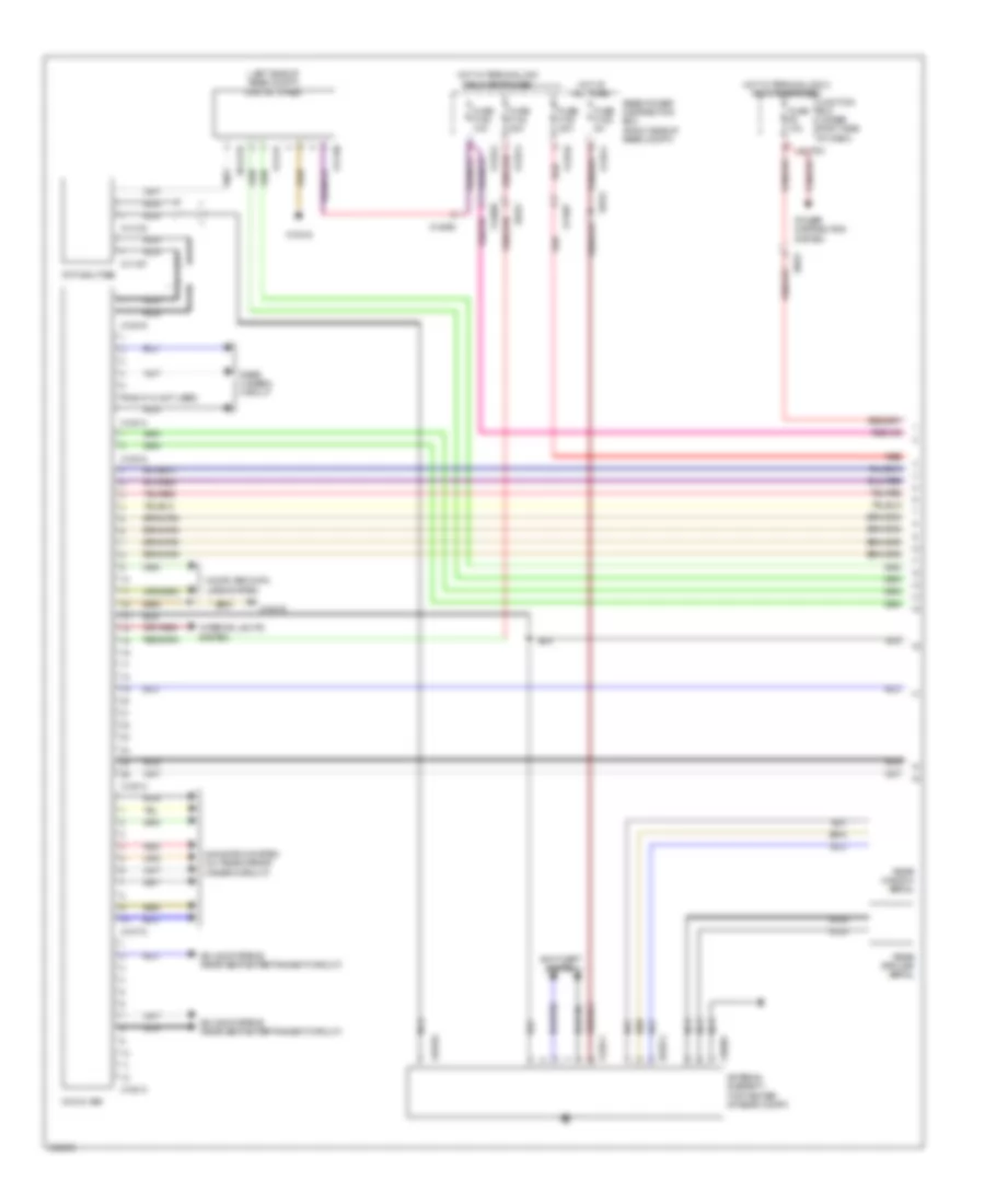 Navigation Wiring Diagram, without CIC & withВысококачественное Радио (1 из 3) для BMW X5 35d 2011