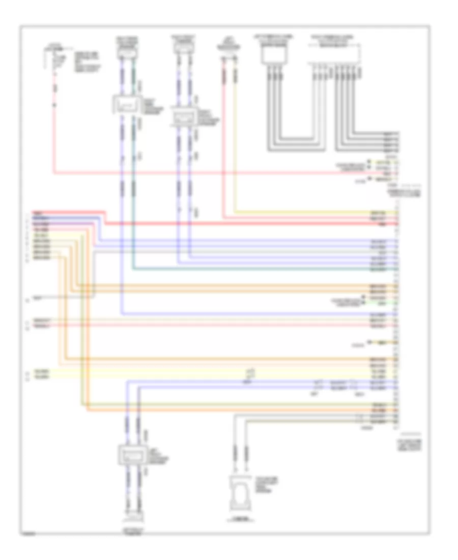 Navigation Wiring Diagram, without CIC & withВысококачественное Радио (3 из 3) для BMW X5 35d 2011