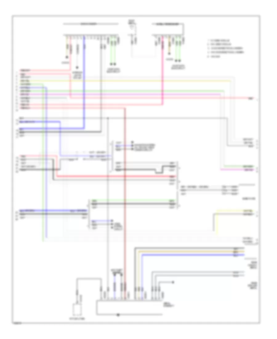 Hifi Radio Wiring Diagram, without CCC & M-ASK (2 из 3) для BMW X5 35d 2011