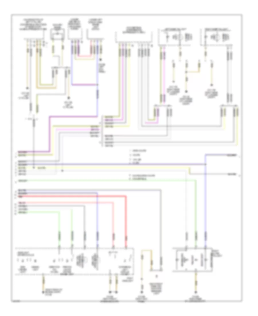 Электросхема розетки подключения прицепа и внешнего освещения (2 из 3) для BMW 640i 2014
