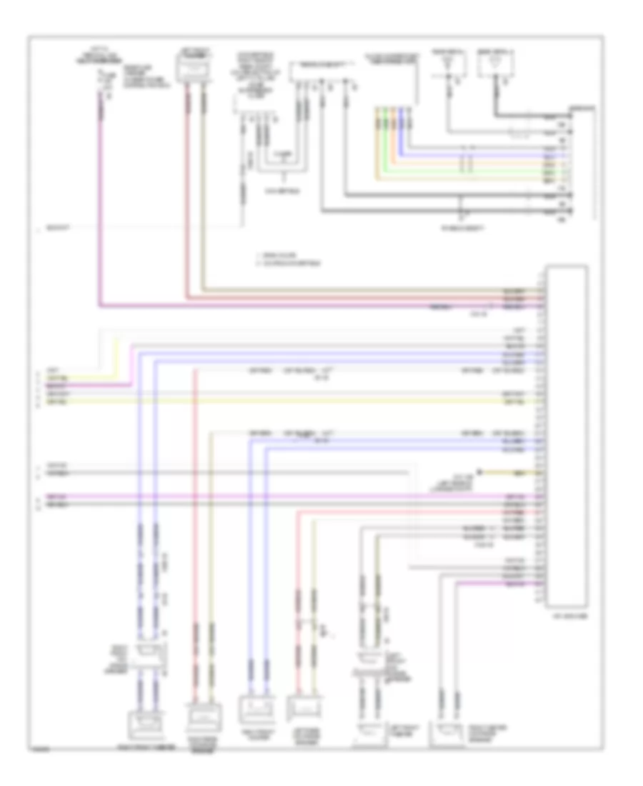 Navigation Wiring Diagram, withHifi Radio & Active Sound Design (3 из 3) для BMW 640i 2014