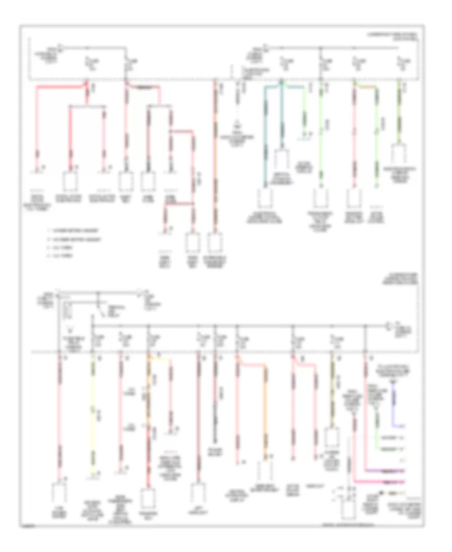 Электросхема блока предохранителей и реле (5 из 7) для BMW 640i 2014