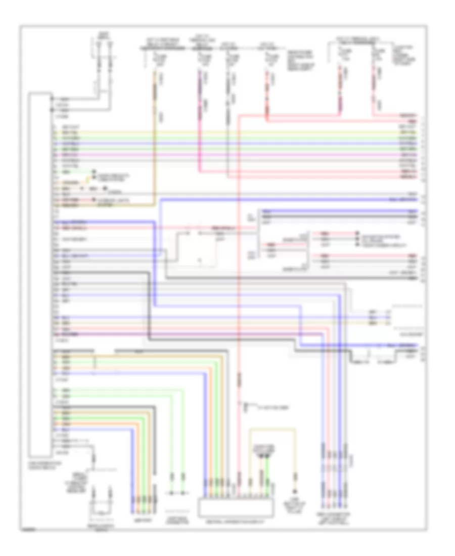 Navigation Wiring Diagram, withCIC & HIFI Радио (1 из 3) для BMW X5 50i 2011
