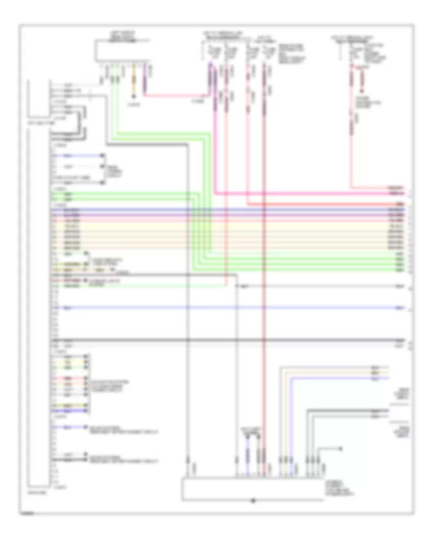 Navigation Wiring Diagram, without CIC & withВысококачественное Радио (1 из 3) для BMW X5 50i 2011