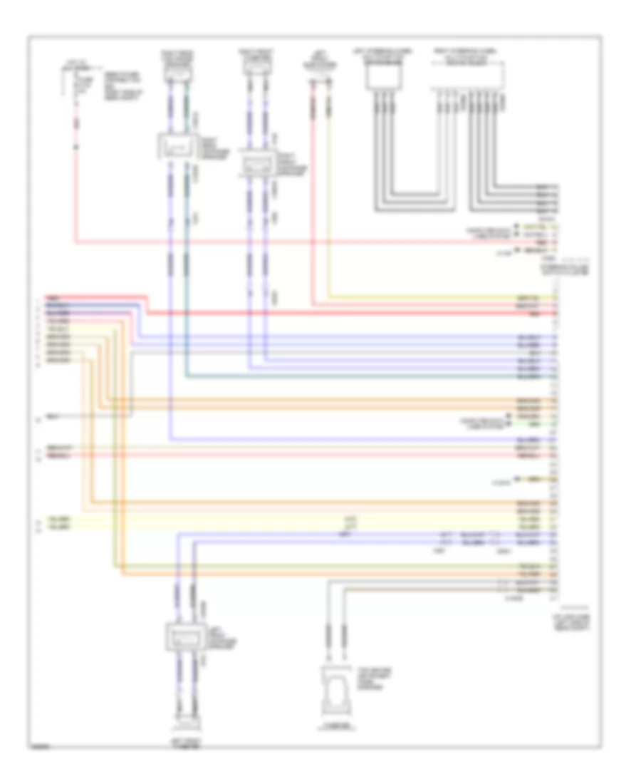 Navigation Wiring Diagram, without CIC & withВысококачественное Радио (3 из 3) для BMW X5 50i 2011