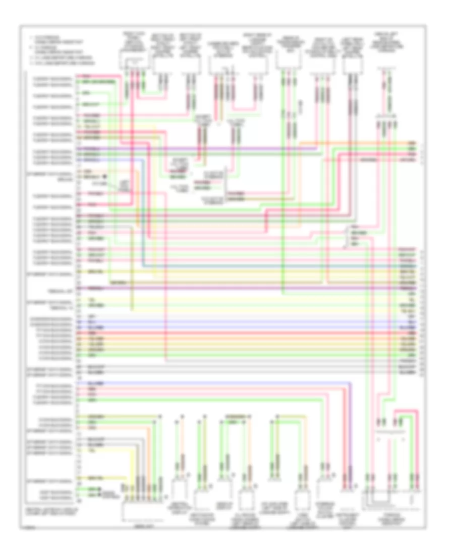 Электросхема линии передачи данных CAN (1 из 4) для BMW 740Li 2013
