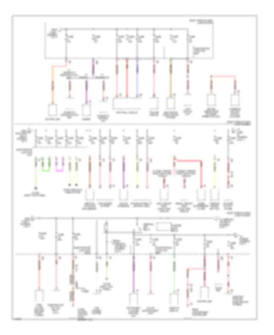 Электросхема блока предохранителей и реле (2 из 7) для BMW 740Li 2013