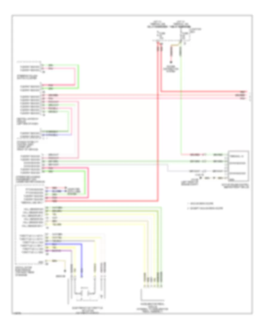 Электросхема системы круизконтроля (1 из 2) для BMW 650i 2014