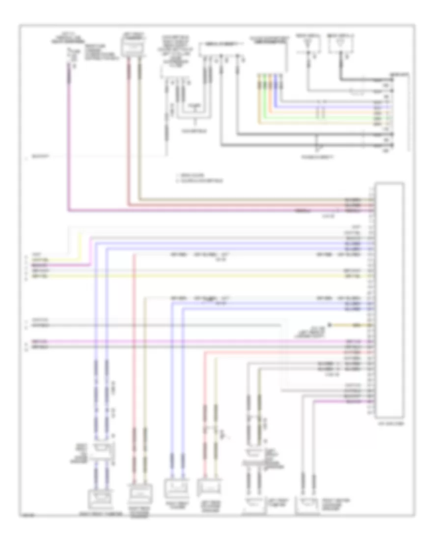 Navigation Wiring Diagram, withHifi Radio & Active Sound Design (3 из 3) для BMW 650i 2014