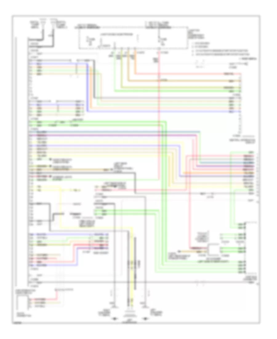 Navigation Wiring Diagram, Convertible withCIC & Base Radio (1 из 2) для BMW M3 2012