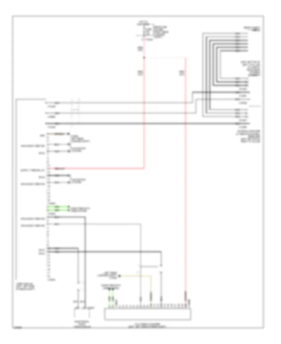 Video System Wiring Diagram, withNavigation & without Задний Показ Отделения для BMW 750i 2007
