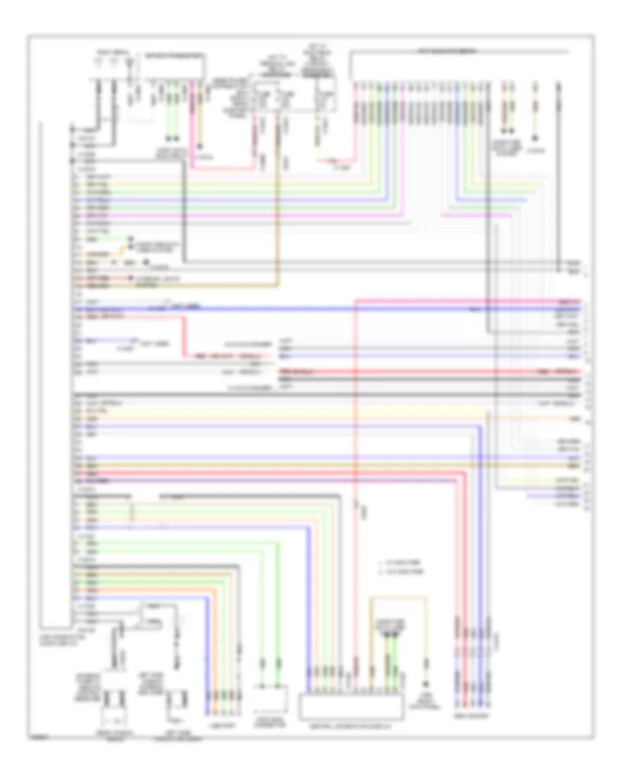 Navigation Wiring Diagram, withActive Sound Design & Hifi Radio (1 из 3) для BMW X6 M 2011