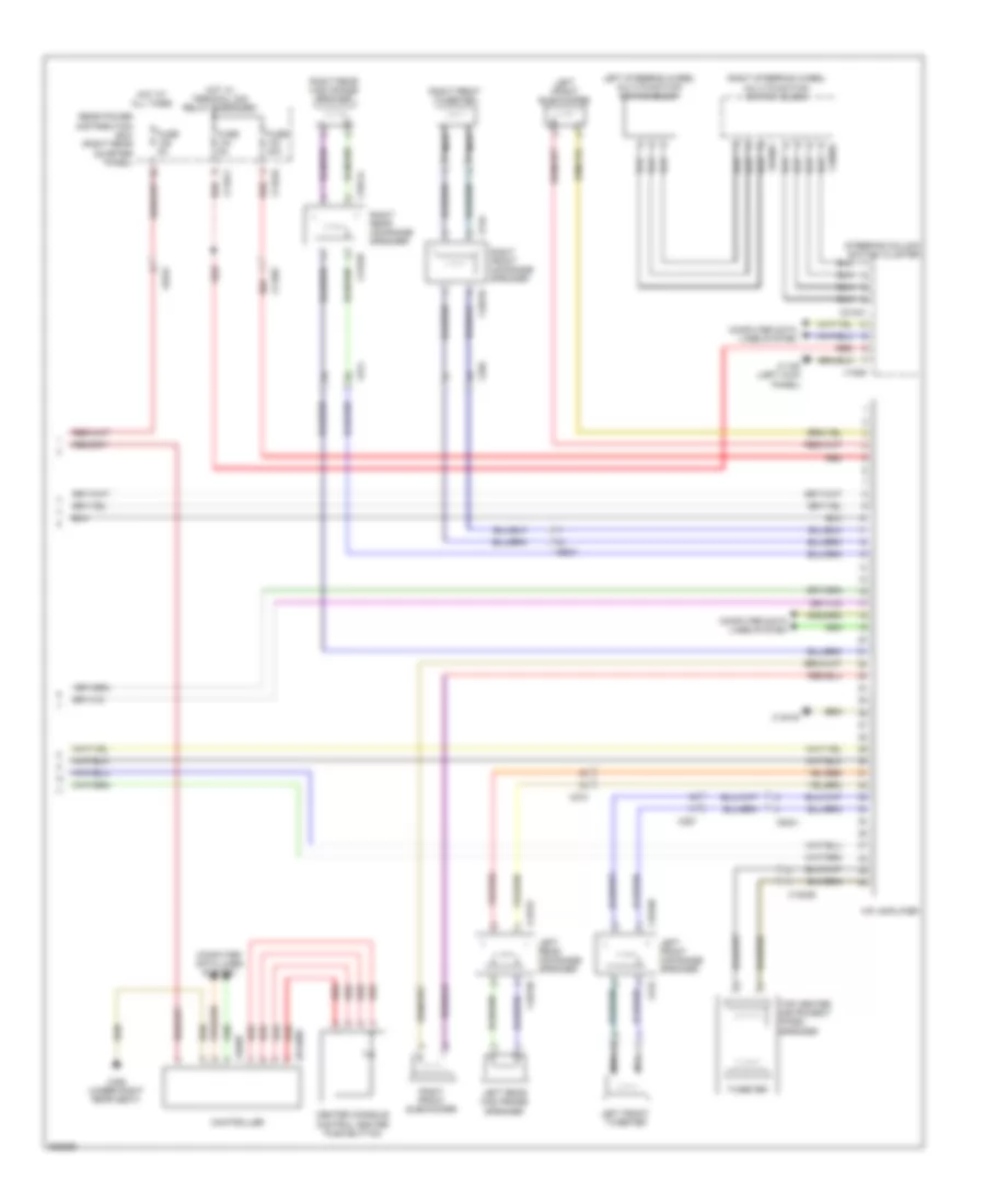 Navigation Wiring Diagram, withActive Sound Design & Hifi Radio (3 из 3) для BMW X6 M 2011