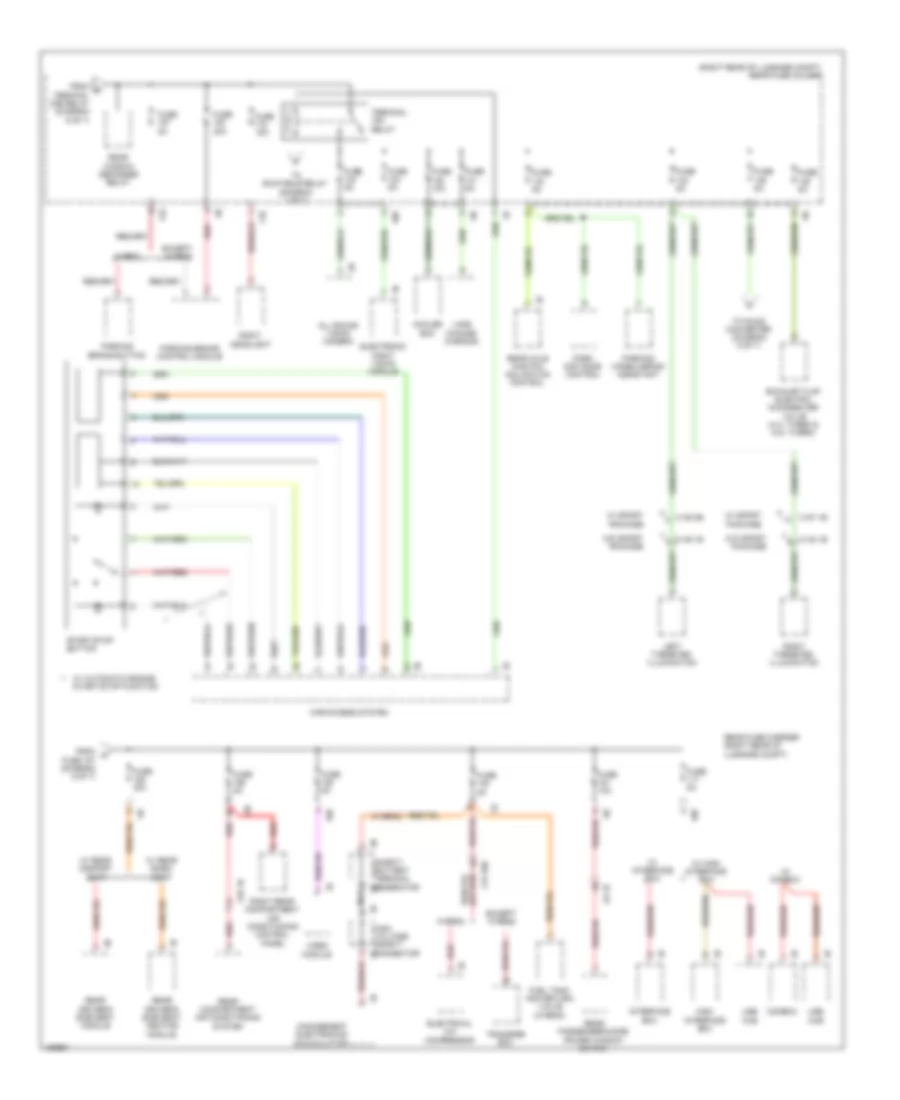 Электросхема блока предохранителей и реле (7 из 7) для BMW 740i 2014