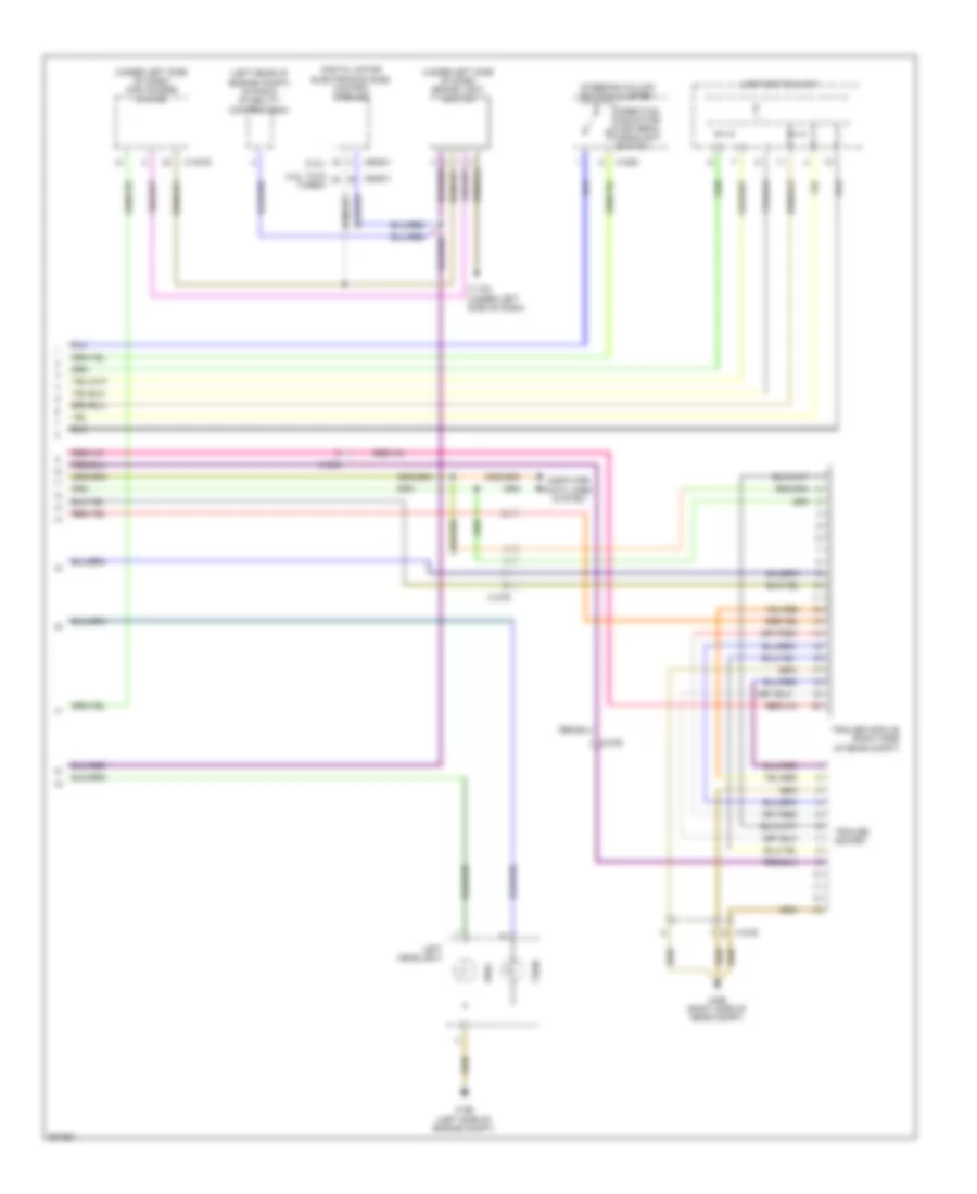 Электросхема розетки подключения прицепа и внешнего освещения (3 из 3) для BMW 128i 2012