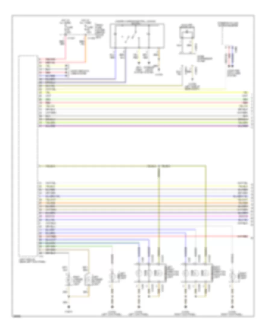 Электросхема внешнего освещения (1 из 2) для BMW M6 2007
