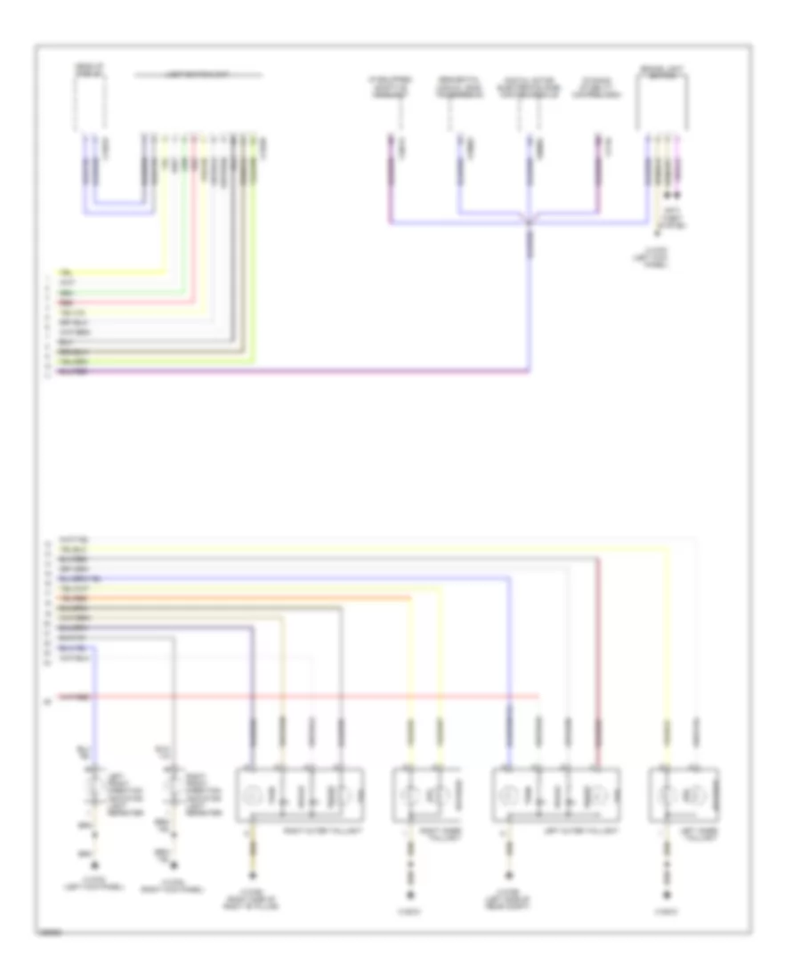 Электросхема внешнего освещения (2 из 2) для BMW M6 2007