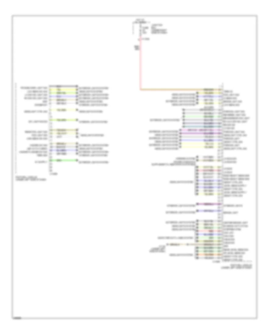 схема управляющего модуля Footwell (1 из 2) для BMW 328i 2012