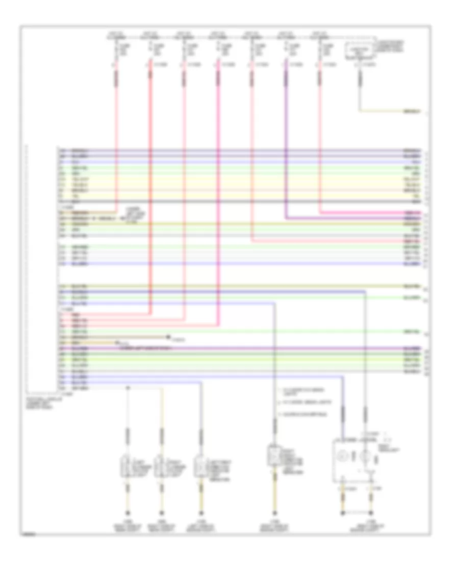 Электросхема розетки подключения прицепа и внешнего освещения (1 из 3) для BMW 128i 2008