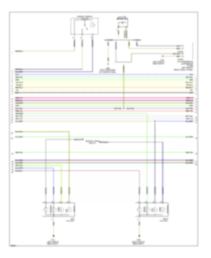 Электросхема розетки подключения прицепа и внешнего освещения (2 из 3) для BMW 128i 2008
