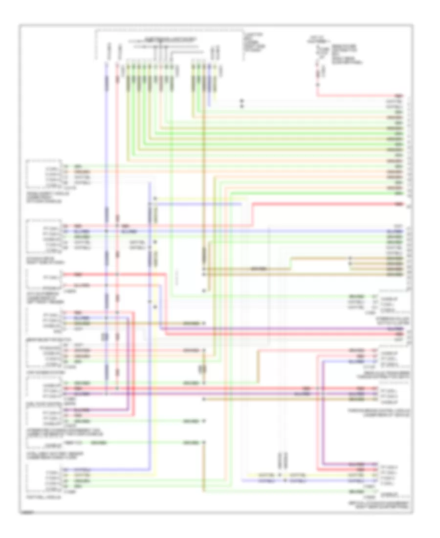Электросхема линии передачи данных CAN (1 из 3) для BMW X6 M 2012