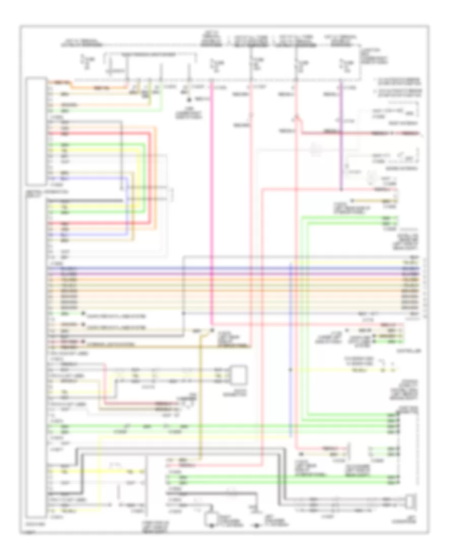 Navigation Wiring Diagram, Convertible withCCC, M-ASK & Hifi Radio (1 из 2) для BMW M3 2013