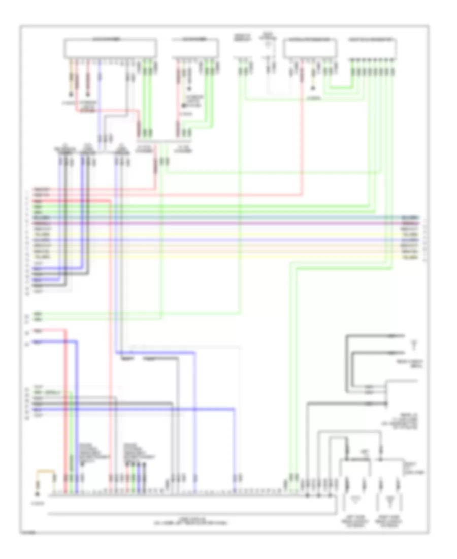 Navigation Wiring Diagram, withCCC & M-ASK (2 из 3) для BMW X5 30i 2010