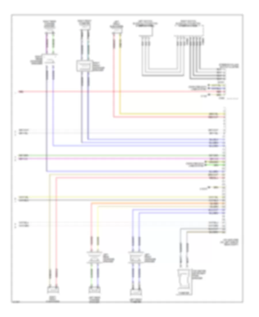 Navigation Wiring Diagram, withCIC & HIFI Радио (2 из 2) для BMW X5 30i 2010