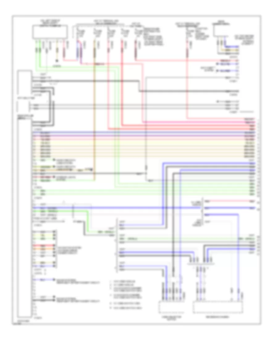 Navigation Wiring Diagram, without CIC & withВысококачественное Радио (1 из 3) для BMW X5 30i 2010