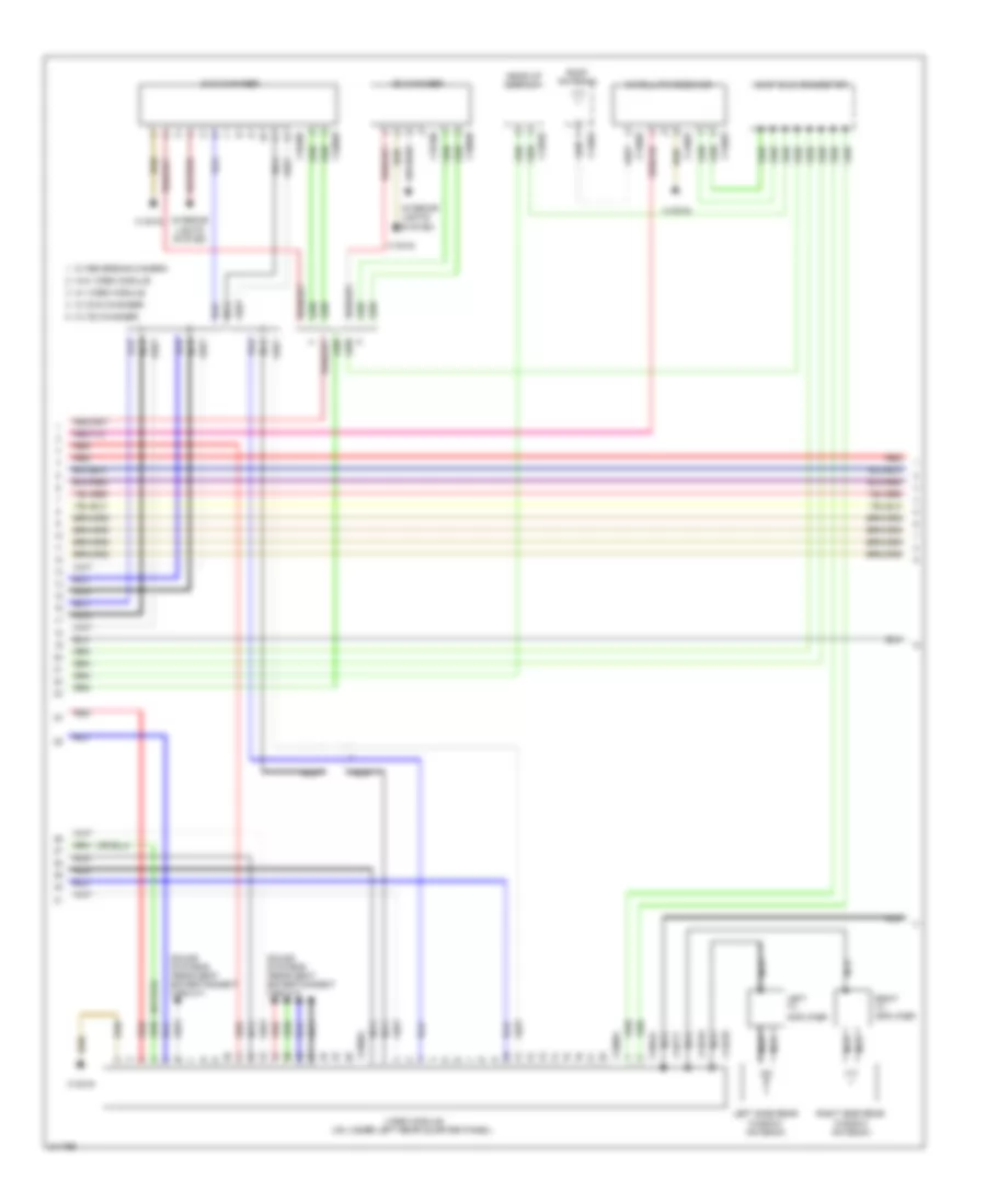 Navigation Wiring Diagram, without CIC & withВысококачественное Радио (2 из 3) для BMW X5 30i 2010