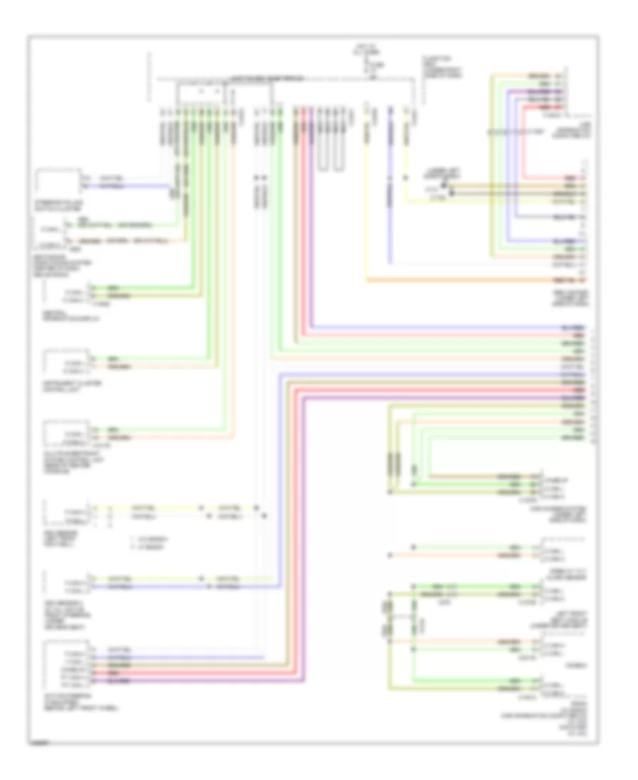 Электросхема линии передачи данных CAN (1 из 2) для BMW 335xi 2012