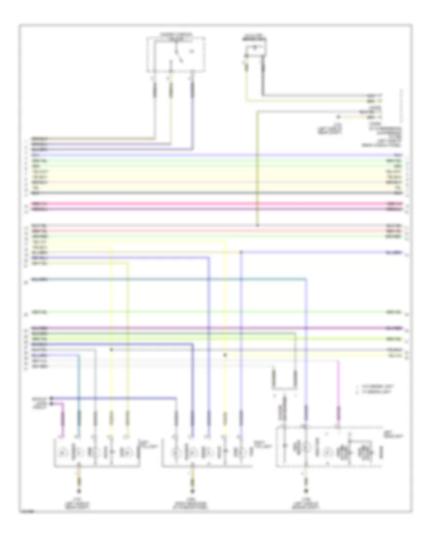Электросхема розетки подключения прицепа и внешнего освещения (2 из 3) для BMW 335xi 2012
